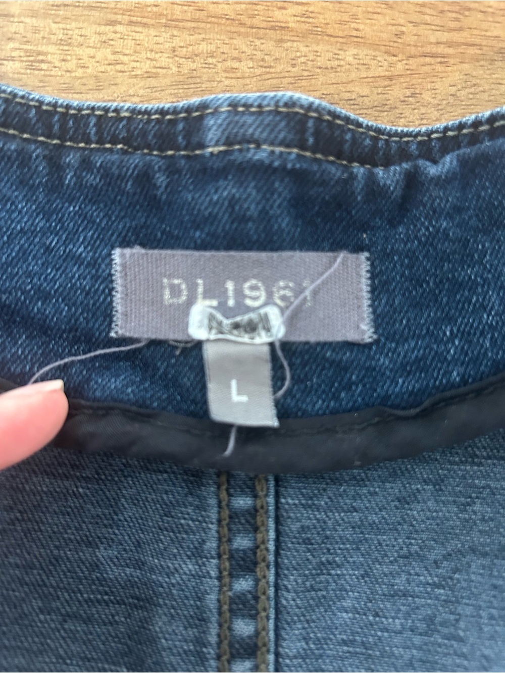 DL1961 Dark Blue Denim Vest- Luxury - Picture 5 of 12